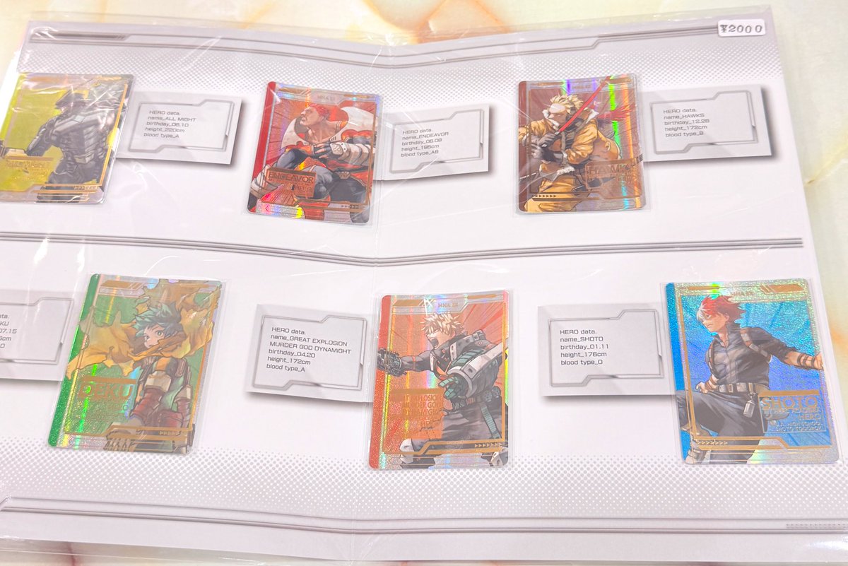 僕のヒーローアカデミア ヒロアカ 原画展 入場者特典 コレクション 