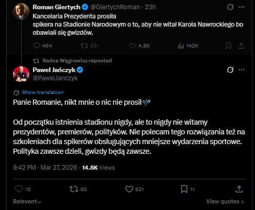 Adam Czarnecki tweet media