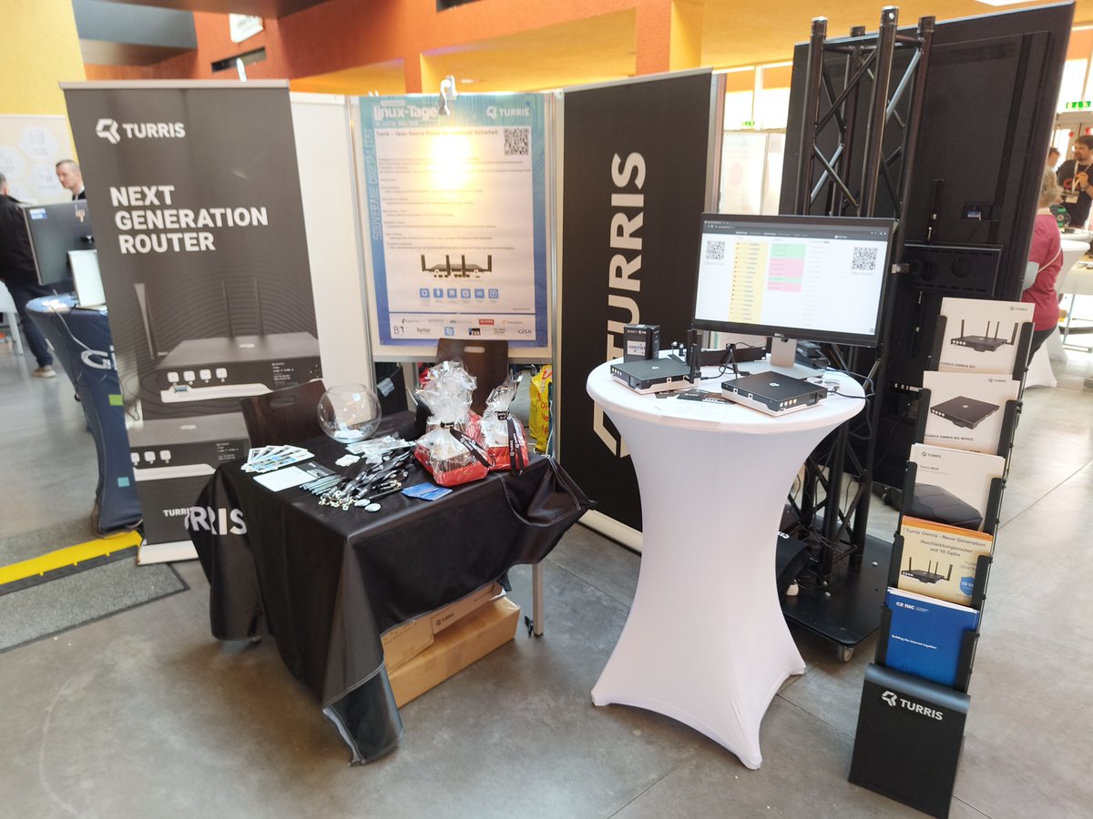 turris_cz's tweet photo. Busy weekend already started. We are attending two events at the same time! #InstallFest in #Prague and #CLT in #Chemnitz! Come to talk to us about #secure #opensource #router #MadeInEU https://t.co/aUUcFGSXJl