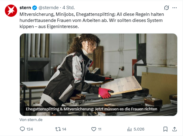 V8Tomm's tweet photo. @Gert_Woellmann Jetzt wurde uns seit 2 Wochen beigebracht, dass Männer das Problem sind.😳 

Die SPD hat aber endlich das wahre Problem Deutschlands erkannt: Faule Frauen.

Dagegen hilft nur nach bewährtem Sozenrezept: Steuererhöhungen.👍

#DankeLars 
#DankeSPD https://t.co/R05qbhwn3M