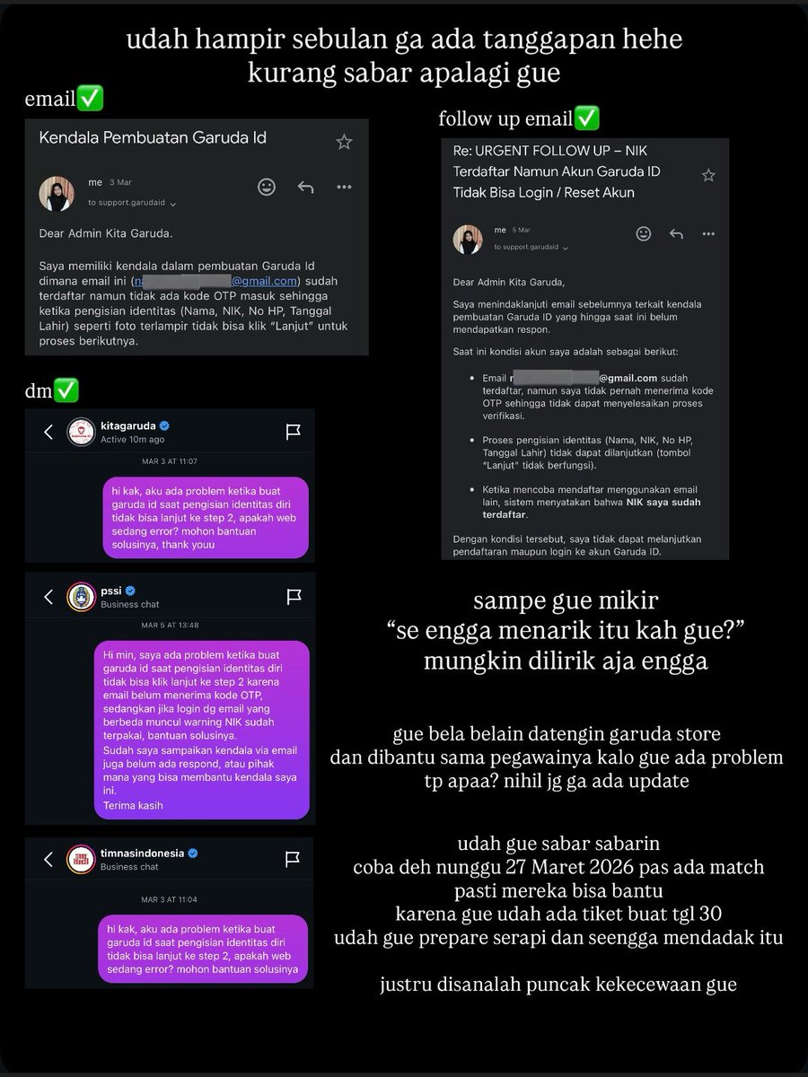 silianhiha's tweet photo. seenggak menarik itu kah gue? tp ini bukan tentang gue tp GARUDA ID gue
dg sisa energi yg gue punya buat ungkapin rasa kesel ini atas semua usaha yg udah gue lakuin
@TimnasIndonesia @PSSI
jujur gue masih penasaran, kok bisa sih ga ada solvingnya?
#kitagaruda #garudaid
#izinnnn https://t.co/NweLNtokgq