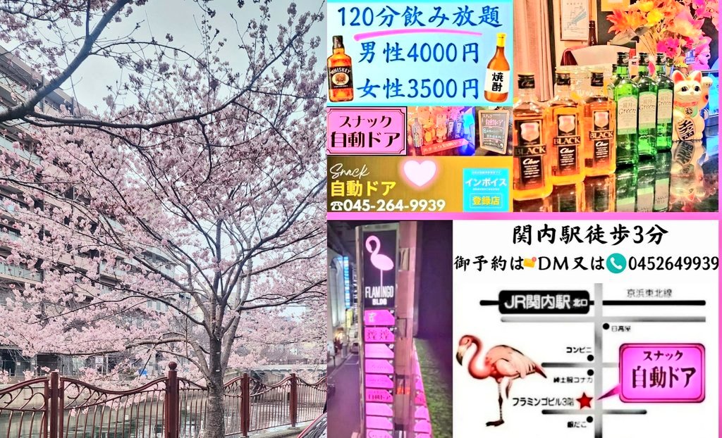 🌃✨関内🍺『スナック自動ドア』✨📲0452649939🧔👩‍🦱男女楽しめるお店ですよ❤️ tweet media