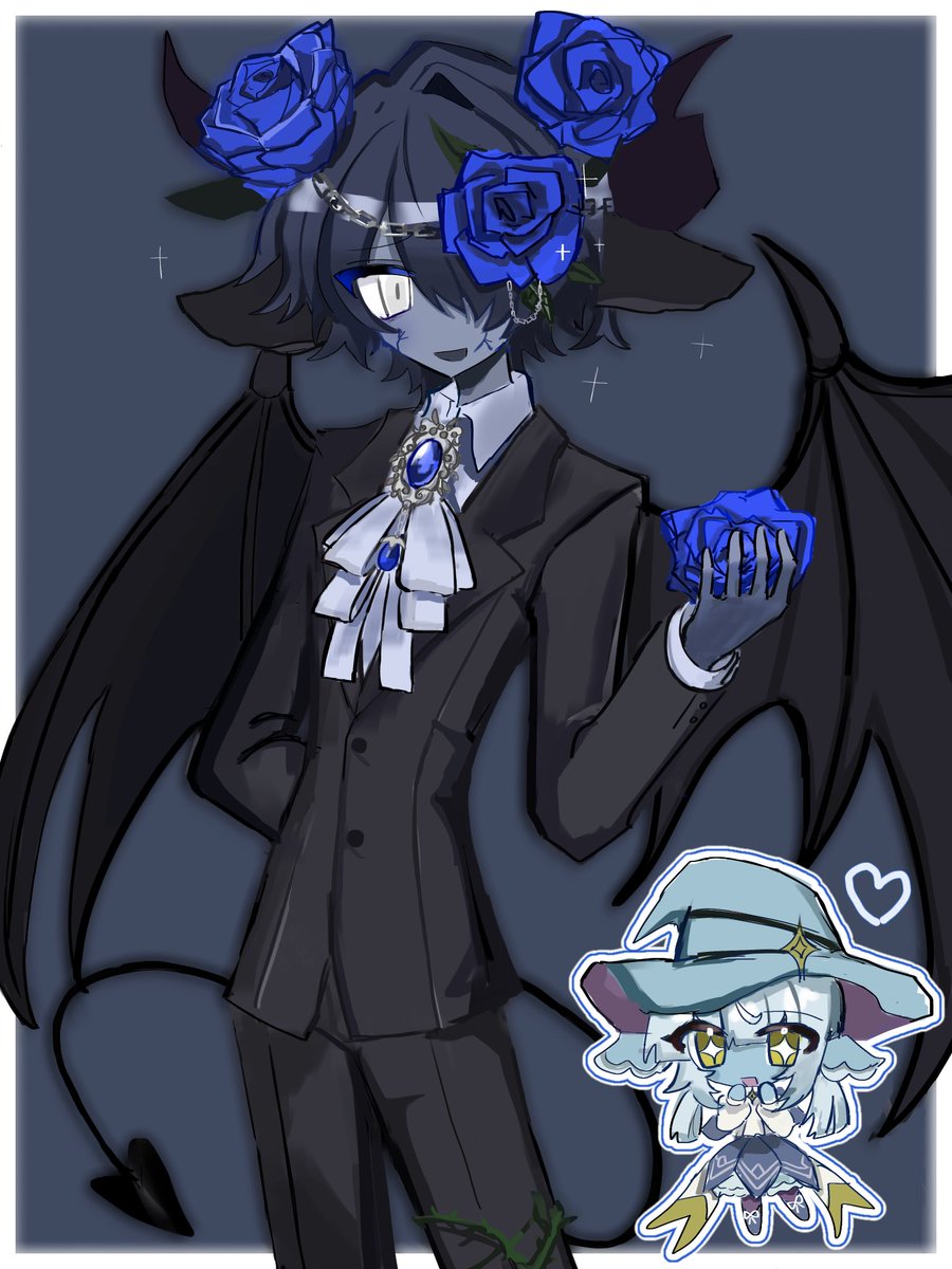 mememorim1ke's tweet photo. INたんとの描きあいの絵でした（；＿；）
ん～(っ˘ ³(﹡˘︶˘﹡)ちゅっ♡ https://t.co/8nRGZLuzjW