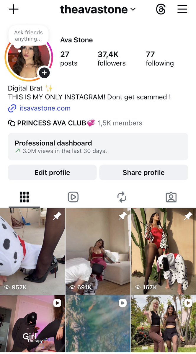 Princess Ava Stone tweet media