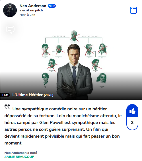 cosmicm1's tweet image. Et si vous étiez destinés à devenir l'héritier d'une grosse fortune ? C'est la promesse du film l'#hultimeheritier (#HowtoMakeaKilling), remake du film anglais de 1940 #noblessoblige. Alors, comédie sympathique ou non ? Réponse en un pitch @Captain_Watch ! Enjoy !