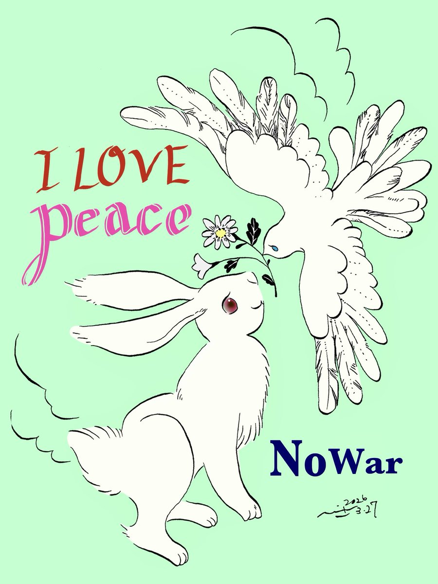tri_tree33's tweet photo. #NOWARBUNNY https://t.co/JsEewWSfyw