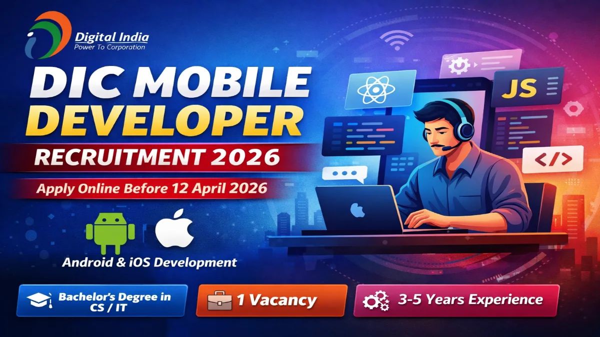Sarkari_Result1's tweet image. 🔥 DIC Mobile #Developer Recruitment 2026 – Online Form 🔥 
@Sarkari_Result1 #SarkariResult

Click Below Link To Apply 👇
sarkariresult.app/dic-mobile-dev…
