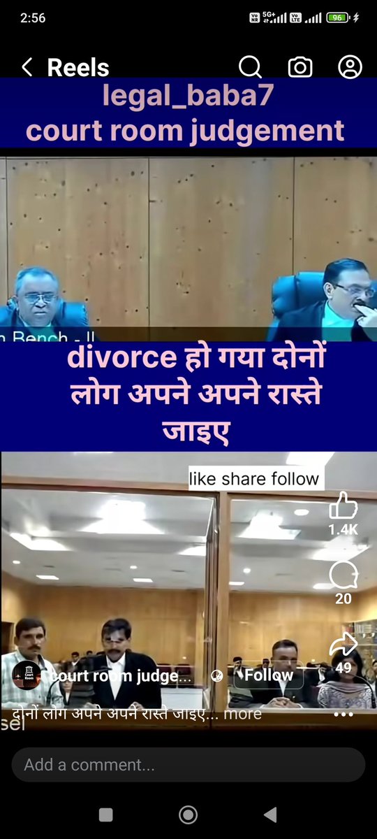 Then let me to in my way &amp; same country judiciary go in that way.

Then judiciary do not interfere in my way

Is it acceptable?

Who are you people to interfere in others family issues 

Is it ok, if other people interfere in your family issues?

facebook.com/share/r/1HGCCG…