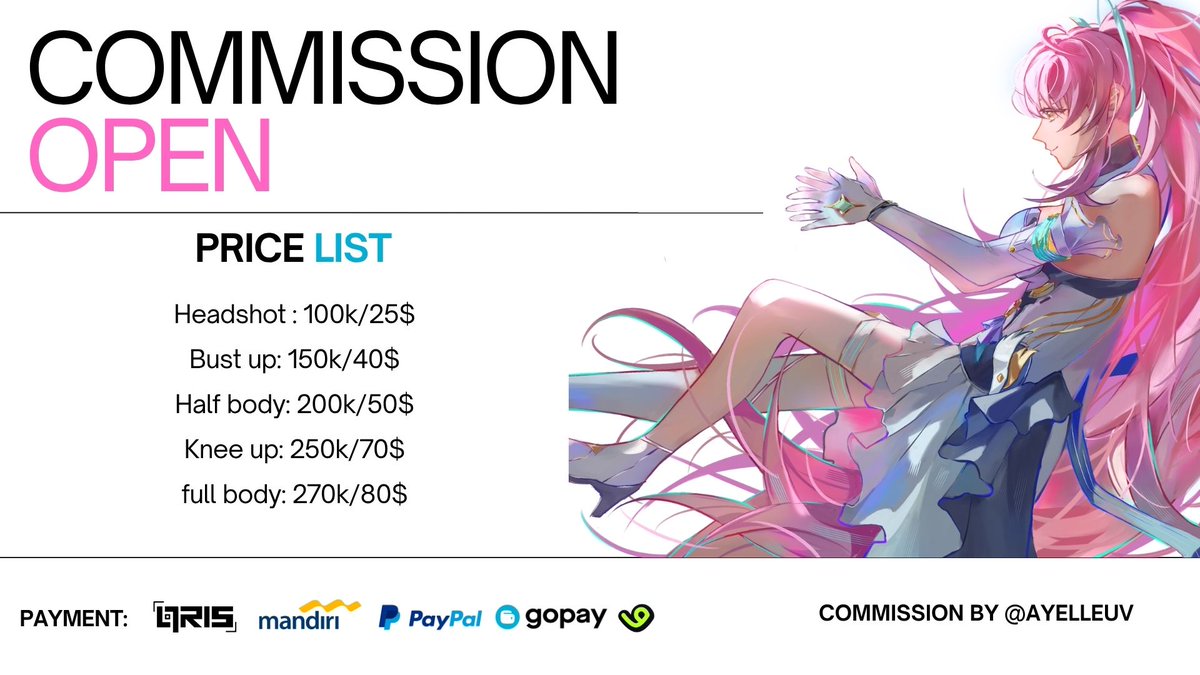 Ay 🌸| April comms 3/5 tweet media