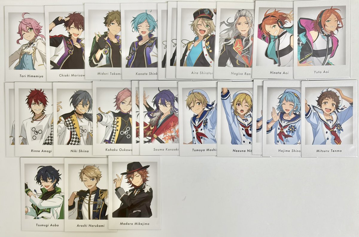 amore1103goods's tweet photo. 【交換募集】あんスタ 10周年展示会 特典 ぱしゃっつ ユニットビジュアルver.
《求》HiMERU
《譲》桃李、千秋、翠、奏汰、藍良、凪砂、ひなた、ゆうた、燐音、ニキ、こはく、颯馬、友也、なずな、創、光、つむぎ、嵐、斑

郵送希望(4/1 19時頃池袋お手渡し可能)、複数優先 https://t.co/X8Z2CZZXFE
