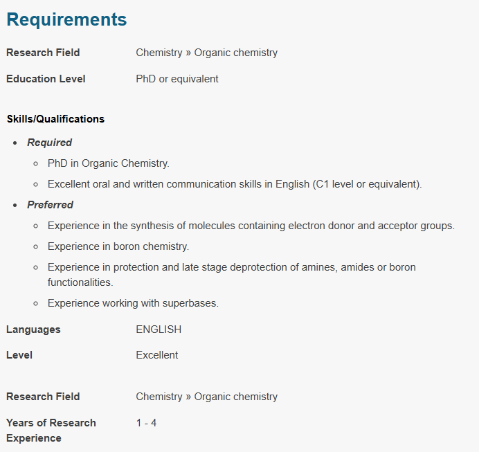 RSEQUIMICA's tweet photo. 🔊Postdoc Position. Synthesis of Conjugated Donor-Acceptor Molecules for Charge-to-Spin Conversion 
📍University of the Basque Country @ehu.eus  🗓️ Fecha límite/Deadline: 13/04/2026 
➡️ https://t.co/kOhJdtifn9 https://t.co/BtBdPDyCOl