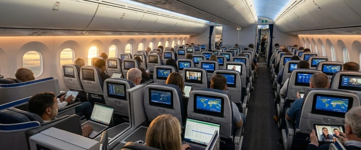 BizzAviation's tweet image. American Airlines is actively re-evaluating its onboard passenger experience strategy, with plans to potentially reintroduce seatback entertainment screens across select aircraft.
aviationbizz.com/american-airli…
#AmericanAirlines #Starlink #InFlightEntertainment