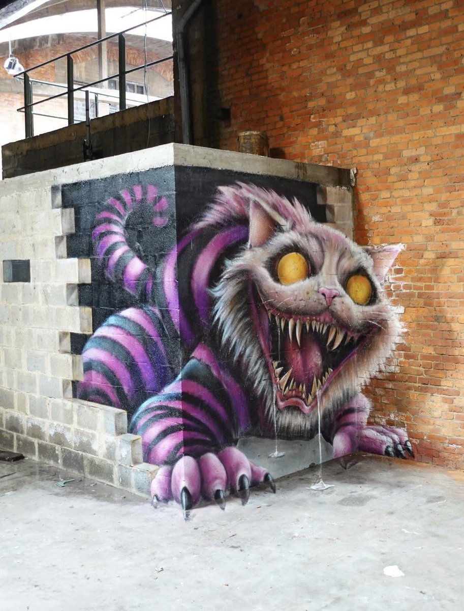 lovestreetart22's tweet photo. Happy Caturday- “The Cheshire Cat” by Scaf Oner in Berlin, Germany (Photo by Project 193 Berlin).
#StreetArt #ScafOner #Berlin #Caturday https://t.co/wHHgt8BACw