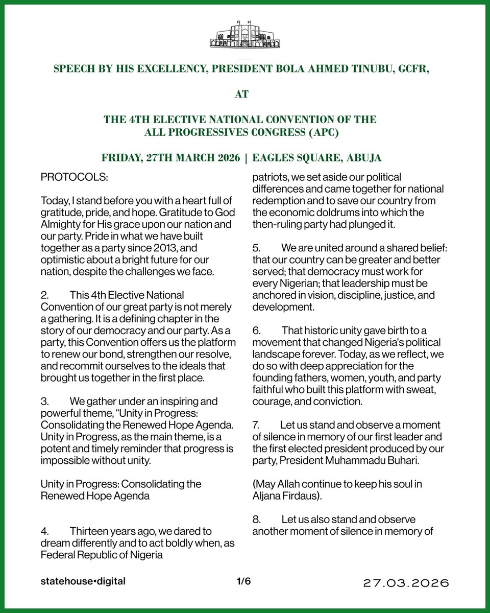 Presidency Nigeria tweet media