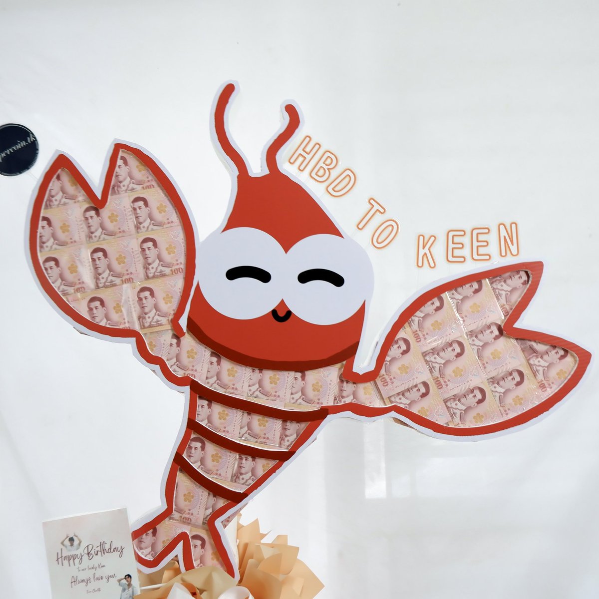 Papercointk's tweet photo. Keen 🦞@keenkeno_sp 
24.08.24
Money shrimp shape 🦞 
Special thanks Chalotte💕
.
Line : @papercoin.tk (with @)

🌷o.1097
. 
#moneyflower #moneybouquet #papercointk
#keenkeno https://t.co/lqu2Jol8Ik
