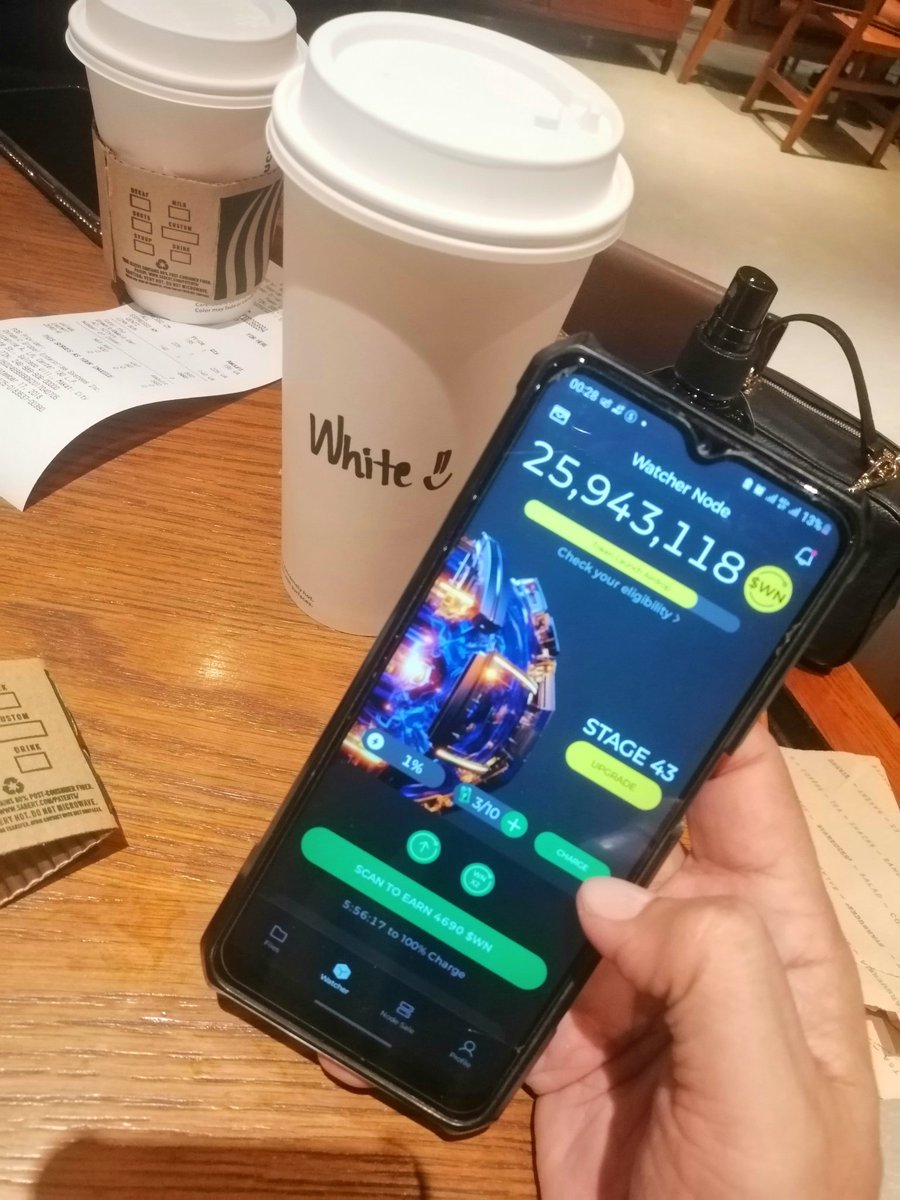 Aponizuma's tweet photo. Watcher's Node at Starbucks - Three E-Com Center @DeNetPro #WatchersEverywhere https://t.co/jkY1uKkId7