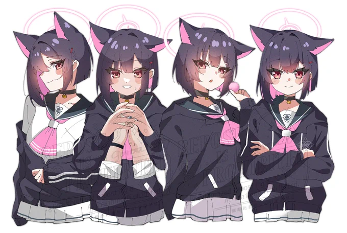 カズサ×4 #ブルアカ #Bluearchive