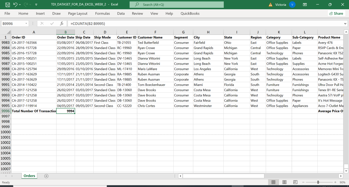 This is Week 2 of learning Data Analytics with @TDataImmersedI I learnt functions like COUNT, AVERAGEIF, INDEX &amp; MATCH <a href="/msexcel/">Microsoft Excel</a> <a href="/DabereNnamani/">Annie🦋</a>
<a href="/JudeRaji_/">Jude Raji | Senior BI Analyst</a> I hope to learn more n next week. The goal is to be 1% better everyday  Thank you #TDI for keeping me accountable