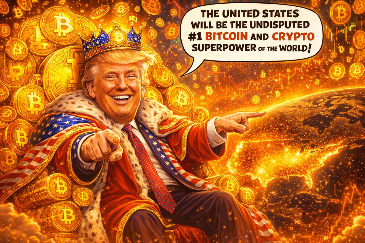 qrart2030's tweet photo. Donald Trump just declared that the United States will become the undisputed #1 Bitcoin and Crypto Superpower of the world.
#TrumpBitcoin #BitcoinSuperpower #CryptoTrump #BitcoinEmperor #Trump2026 #CryptoNews #AICaricature #BitcoinToTheMoon #Viral2026 #TrumpMeme https://t.co/d3QMB8TSqz