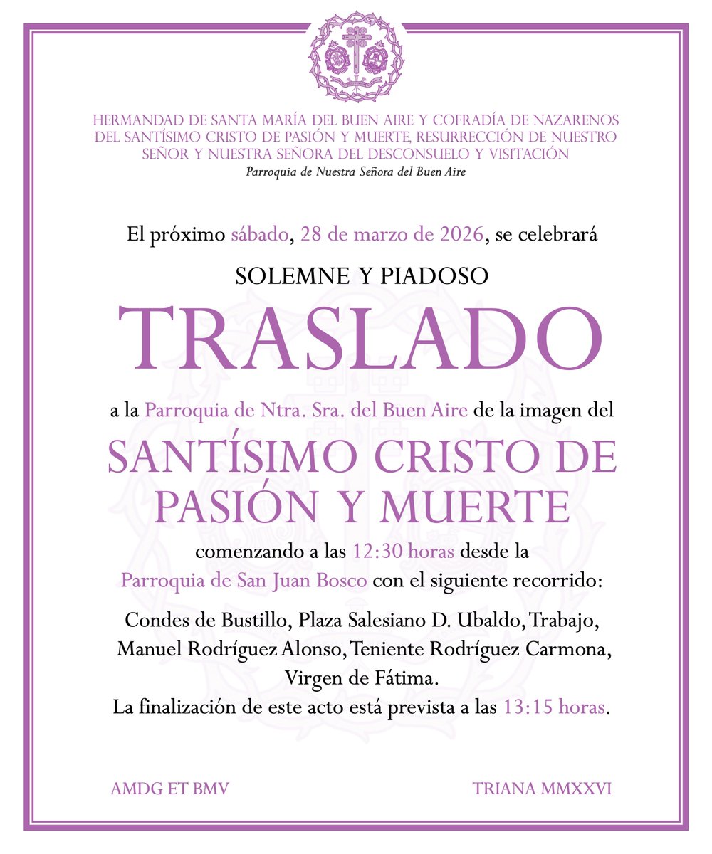 Hermandad de Pasión y Muerte tweet media