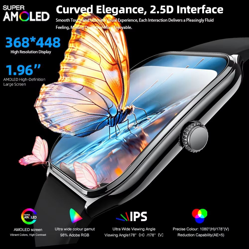 vositone's tweet photo. B2B Hot Sale! Vo547 AMOLED Smart Watch - CE/FCC Certified 
✔ 1.96” Ultra HD AMOLED Screen – Premium visual experience
✔ 100+ Sports Modes &amp; Health Tracking – HR, SpO2, Sleep Monitoring
✔ OEM/ODM Supported – Custom logos, packaging &amp; software
#SmartWatch #B2BSupplier #OEMODM https://t.co/fuK60dgIXM