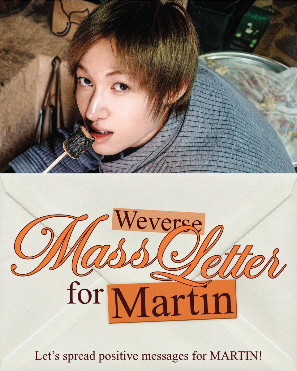 📢 ATTENTION MASS SUPPORT FOR MARTIN 🚨

COERs! Mari kita ramai-ramai memberikan dukungan melalui Fan Letters di Weverse untuk Martin. 

Sebagai bentuk apresiasi untuk segala kerja keras Martin Edwards, Mari kita penuhi platform Fan Letters di Weverse Martin sebagai wadah untuk