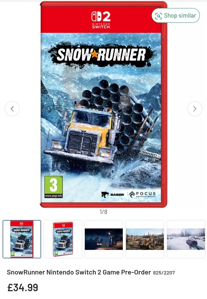 first69mins's tweet photo. Don't remember seeing this announced so I thought I would share.
#Snowrunner #Switch2 https://t.co/gh2BYJSnsS