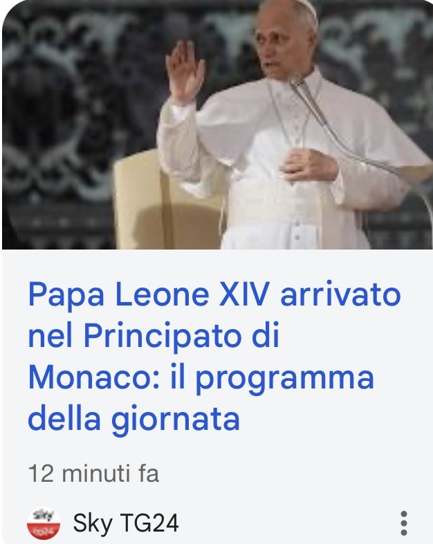 È vero che le vie del Signore sono infinite, ma a spingere #LeoneXIV a programmare il suo primo viaggio apostolico nel #PrincipatodiMonaco dev’essere stata la curiosità:
vedere i fedeli monegaschi festanti agitare, al posto dei fazzoletti, biglietti da 500euro 🤷‍♂️