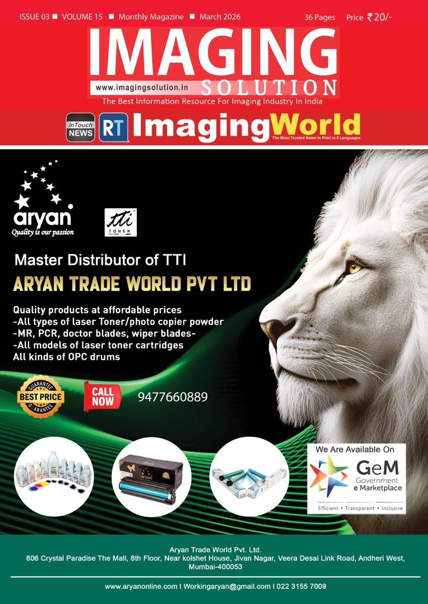 imagingmag's tweet image. The 2nd Indian ICT Women Leaders Summit &amp;amp; Awards 2026 and 2nd Tech Partner Summit 2026 Events Concluded on an Inspiring Note

Tab Here For Magazine: Imaging Solution Magazine March 2026 👇
imagingsolution.in/imaging-soluti…

@SwapanR56454932 @imagingmag #imagingsolution