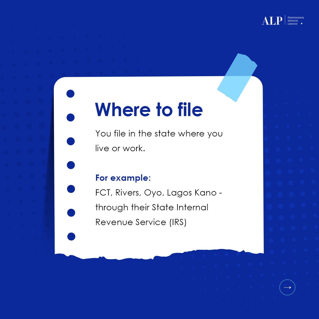 ALPPSL's tweet photo. You pay PAYE every month… so you’re covered, right? Not exactly. In Nigeria, you are still required to file your annual tax return yourself even if your employer deducts tax.

The deadline is 31 March.

Swipe through to see how to file properly and avoid unnecessary fines. https://t.co/OpsmJCNCjh