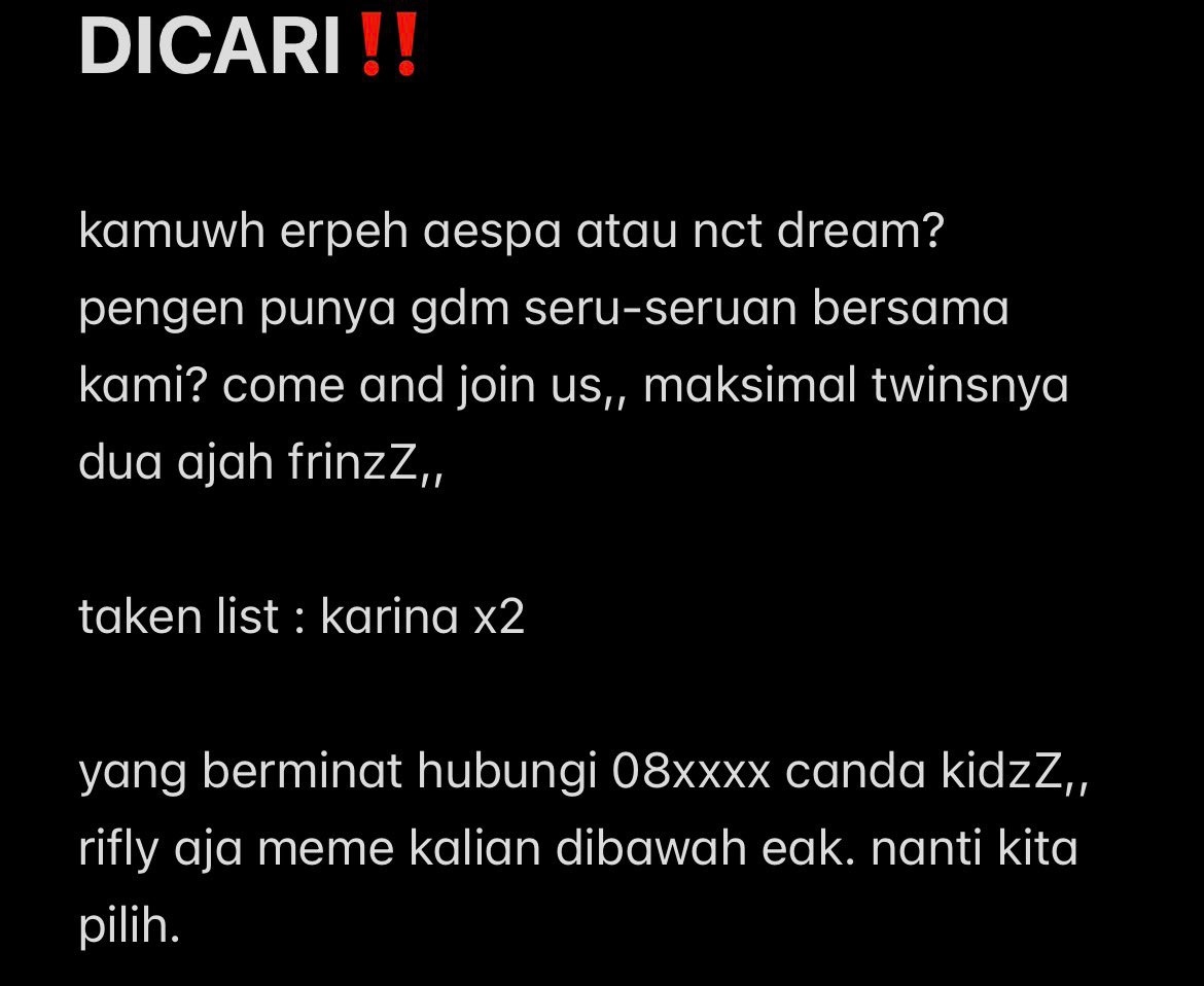 SEND MFS BACA LINK YA GES!! tweet media