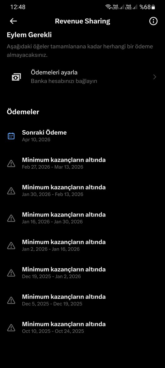 3 aylık istatistiğim böyle ama tek kuruş ödeme almadım. Herkesin söylediğine inanmayın; mavi tikli olmak para kazanmak demek değil. O işler sanıldığı kadar kolay değil.