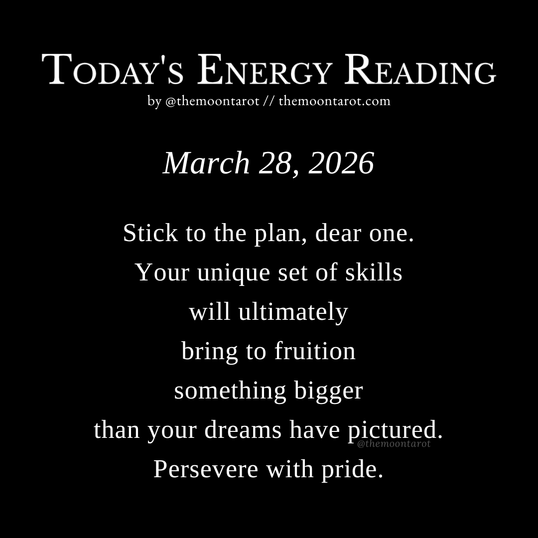themoontarot_'s tweet photo. Today's Energy Reading: March 28, 2026

Against adversity, you have everything you need to hold your ground and make it through successfully. https://t.co/E5U5UIimKk