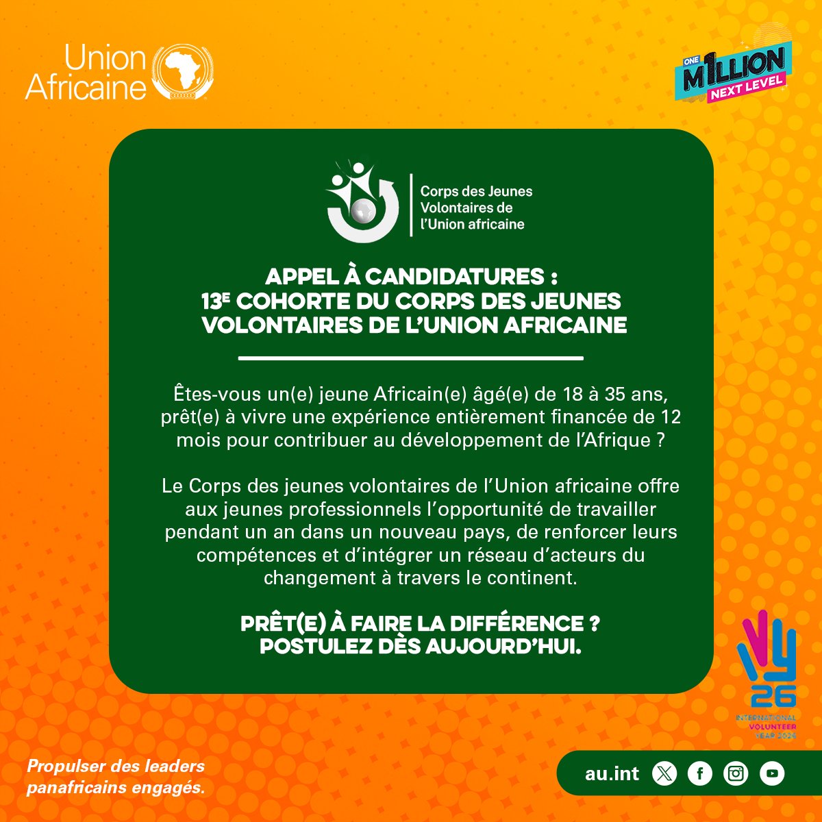 AU Youth Volunteer Corps tweet media