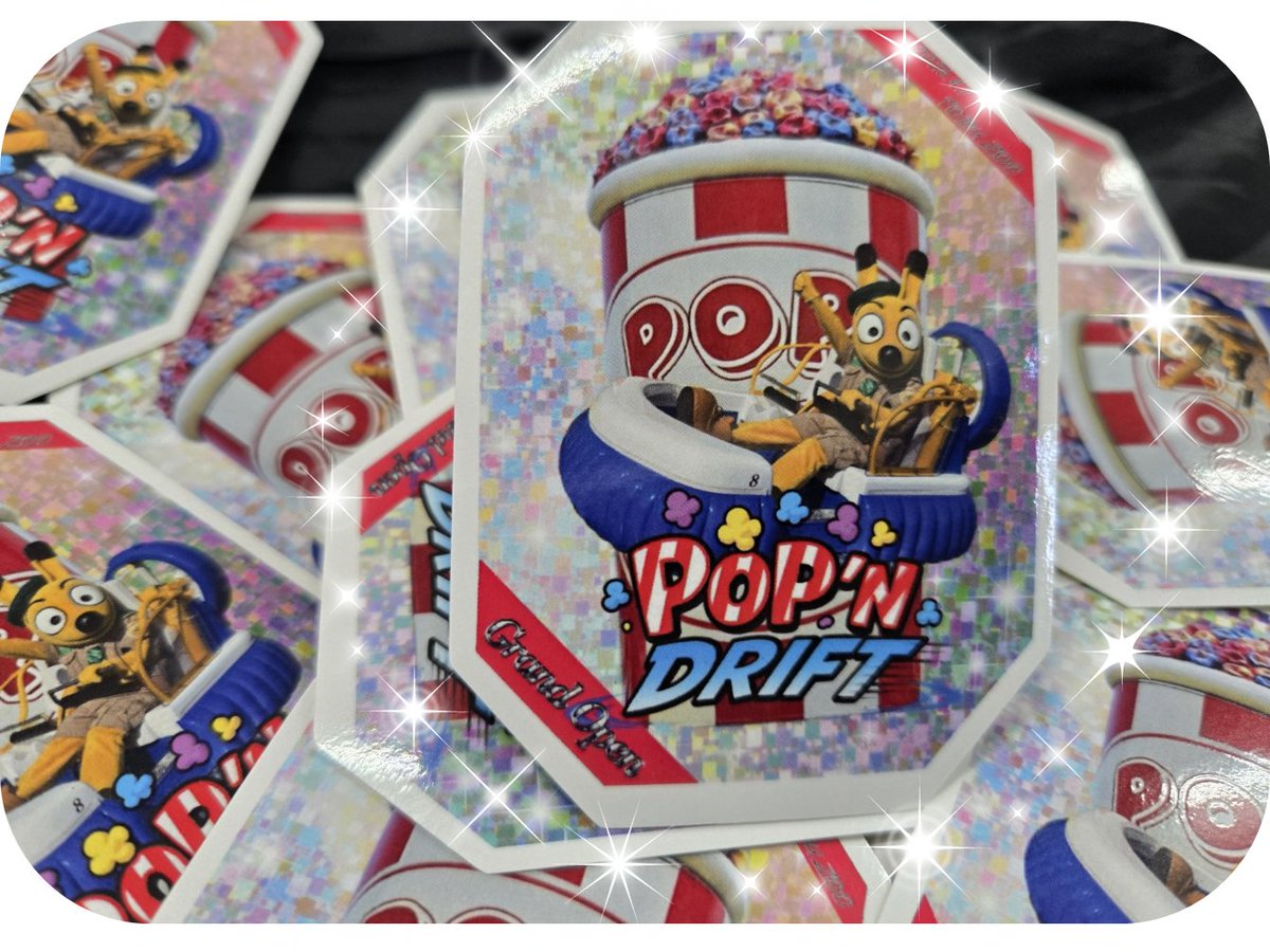 tobuzoo1981's tweet photo. POP’N DRIFTは、4月1日にいよいよグランドオープンを迎えます✨

そこで、４月1日にご利用いただいた先着2,000名様にオリジナルステッカーをプレゼント♪
※なくなり次第終了です

プレオープン時とは違うデザインなのでぜひ両方GETしってもらえると嬉しいです＾＾
#東武動物公園　#トッピー https://t.co/2sm2sCMukA