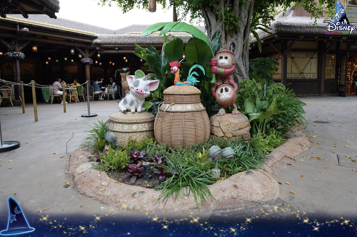 DMK_Blog's tweet image. 🐷🐔🥥 Pua, Heihei, Kotu, and a lively group of Kakamora have arrived to Wayfinders’ Table in Hong Kong Disneyland this Friday (March 27, 2026), greeting guests with island-style fun. ⛵️🌊🌺

#Disney #DisneyParks #Moana #HKDisneyland #WayfindersTable
#迪士尼 #魔海奇緣 #領航者薈館