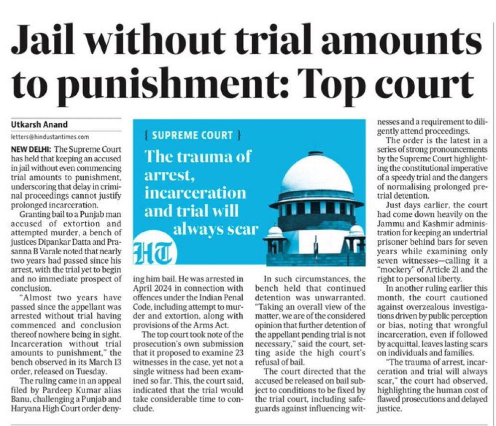 malpani's tweet photo. This is the same court which allowed the Govt to incarcerate Sonam Wangchuk for six months and refused to entertain even a habeas corpus plea. https://t.co/xV3ENVz0GC