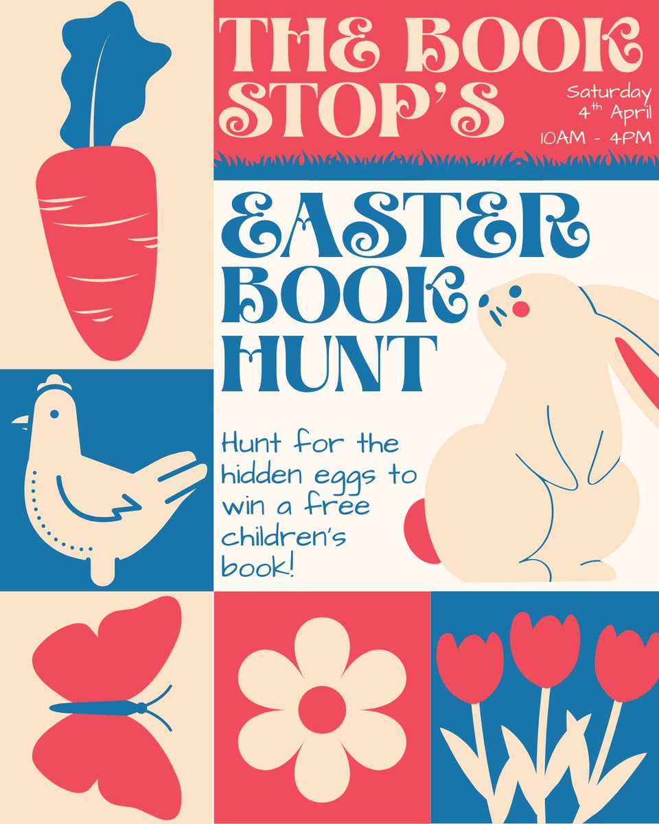 StHBookStop's tweet image. Join the search next Saturday 4th April at The Book Stop for our Easter Book Hunt!📚
We'll be hiding eggs around the shop for you to find and win a FREE children's book, good luck!🐇

#easter #whatsoninsthelens #bookish #indiebookshop