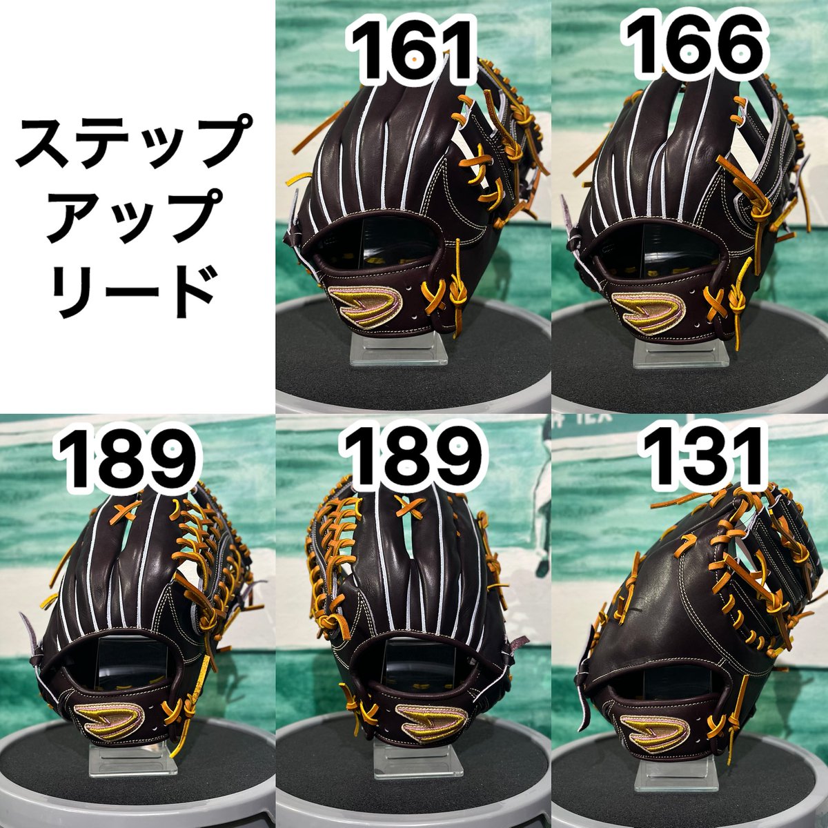 fourleafbase's tweet photo. D-Questグラブ紹介第三弾🍀
第三弾はSTEP UP LEADeシリーズ🔥
STEP UP LEADeシリーズのフォーリーフベース限定ラベルは、ゴールドをメインにピンクとキャメルを組み合わせた配色です✨
#dquest #ディークエスト
#硬式グラブ #硬式グローブ
#フォーリーフベース https://t.co/7ERlkozLQy
