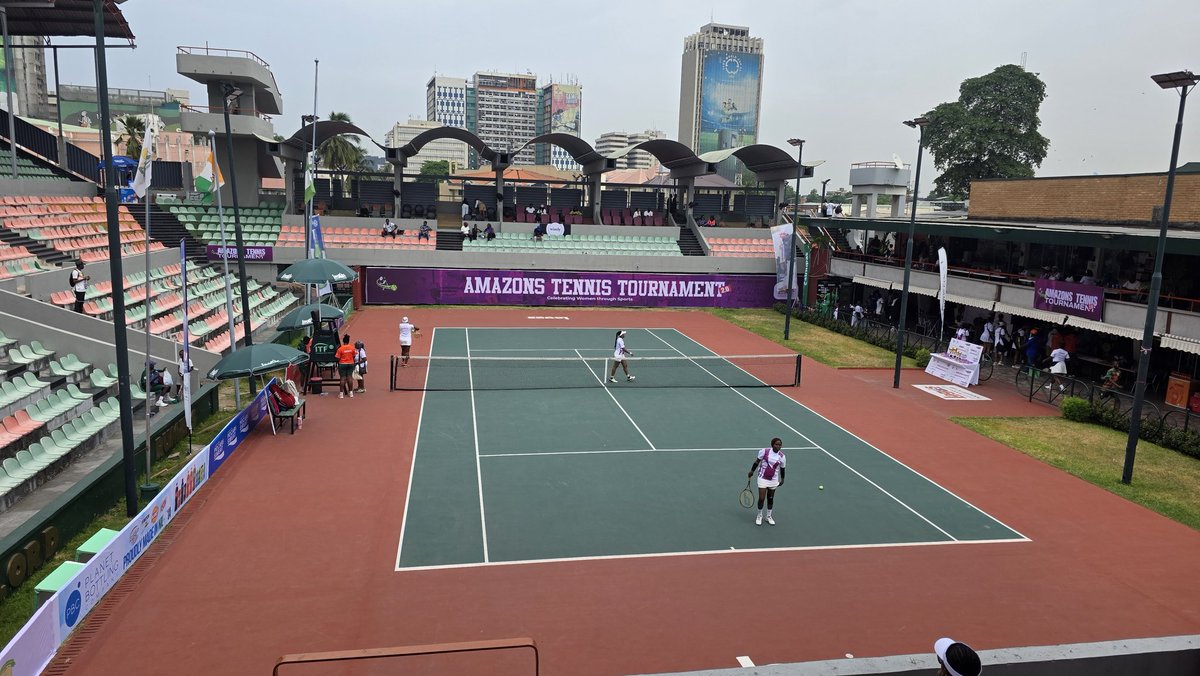 PoojaMedia's tweet photo. At the Lagos Lawn Tennis Club centre  to support Amazons Tennis Tournament 2.0. 

Beautiful ladies playing Tennis ♥️🇳🇬 https://t.co/PJL185v9kF