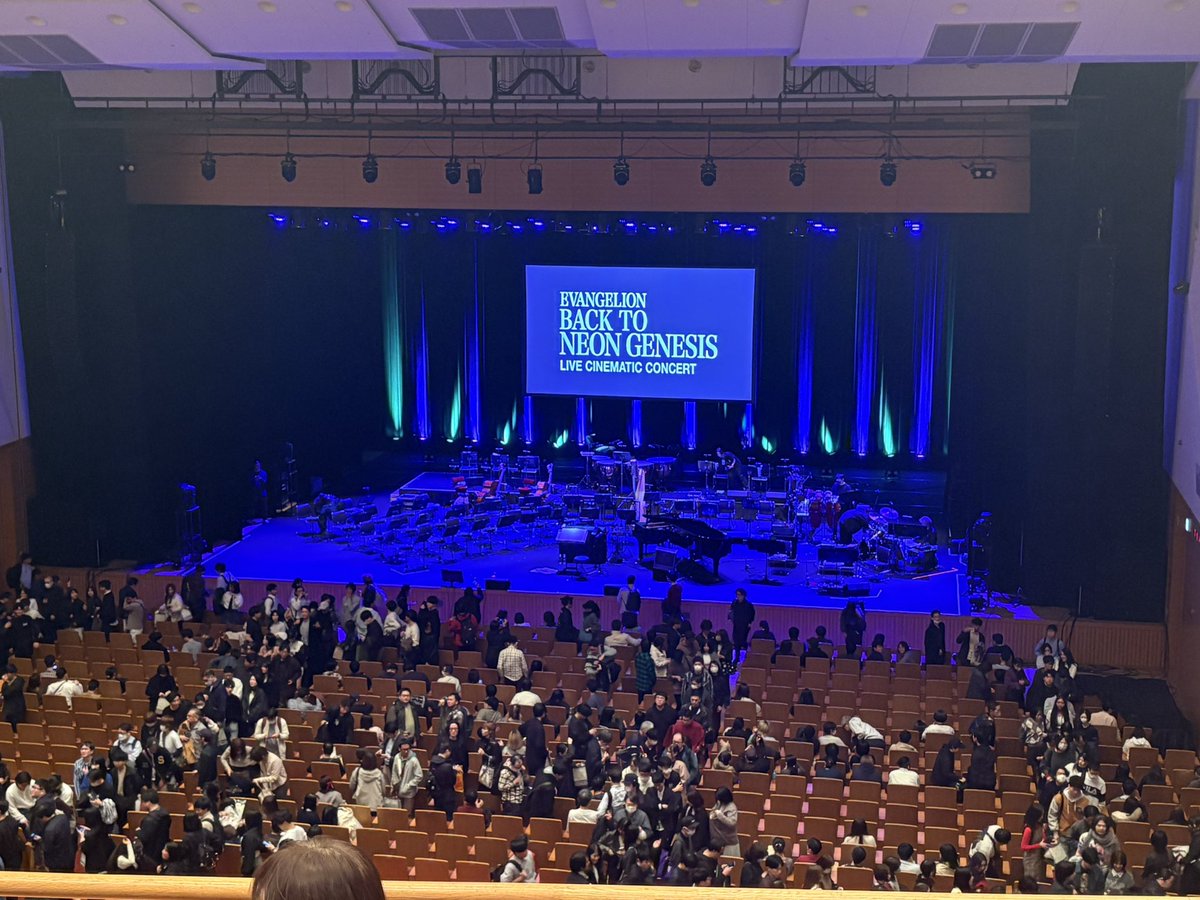 kohg1as8's tweet image. back to neon genesis まじ最高だった、！
高橋洋子さんの歌声も鷺巣詩郎さんの指揮も最高すぎた！　#エヴァ　#BackToNeonGenesis #鷺巣詩郎