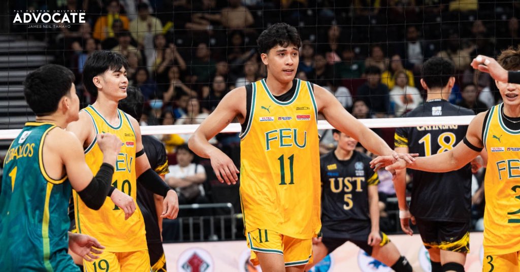 FEU_MVT's tweet photo. 🏐 UAAP Men’s Volleyball Season 88

FEU Tamaraws Spikers 🆚 UST Golden Spikers
📅 March 29 | 3PM
📍 UST Quad Pavilion

Tams ready to bounce back and push for 9-1! 🔥🐃💚

Let’s go FEU!

#UAAPSeason88 #FEUTamaraws #TamsSpikers #OneFEU #GoFEU https://t.co/mkAdfAagnK
