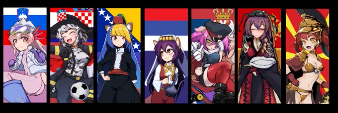 #これでフォロワー増えました 功労者の国擬人化(1次創作