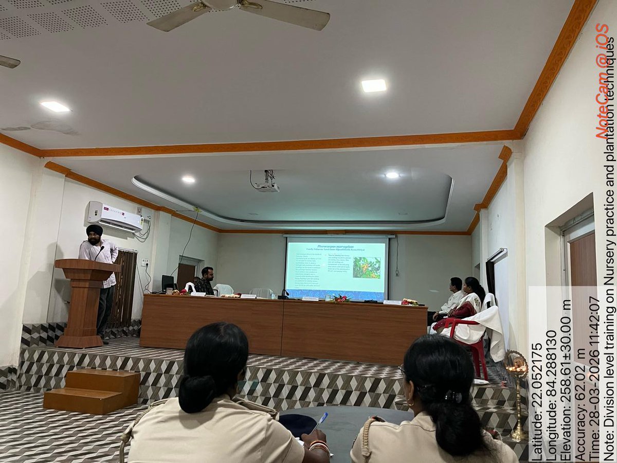 DFO_Bamra's tweet photo. Division level training on #Nursery_Practices and #Plantation_Methodology at #Bamra Wildlife Division on 28/3/2026.
@SambalpurRccf 
@pccfodisha 
@PCCFWL_Odisha 
@ForestDeptt 
#Nursery #Plantation
#Bamra #Bamra_Wildlife_Division
#ForestryTraining #CapacityBuilding #GreenInitiative https://t.co/3NNoaIEbU0