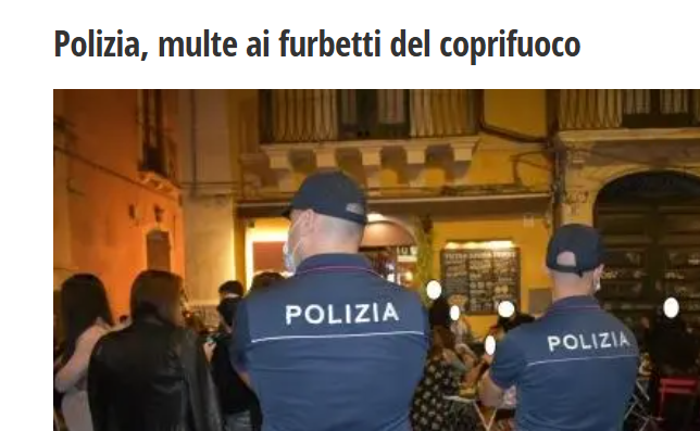 Erinni15's tweet photo. . Zona arancione, la #mascherina più frequente causa di multe
. i furbetti del #coprifuoco
. coprifuoco anticipato
#coronavirus #covid19 #covid https://t.co/lS0CDbXqak