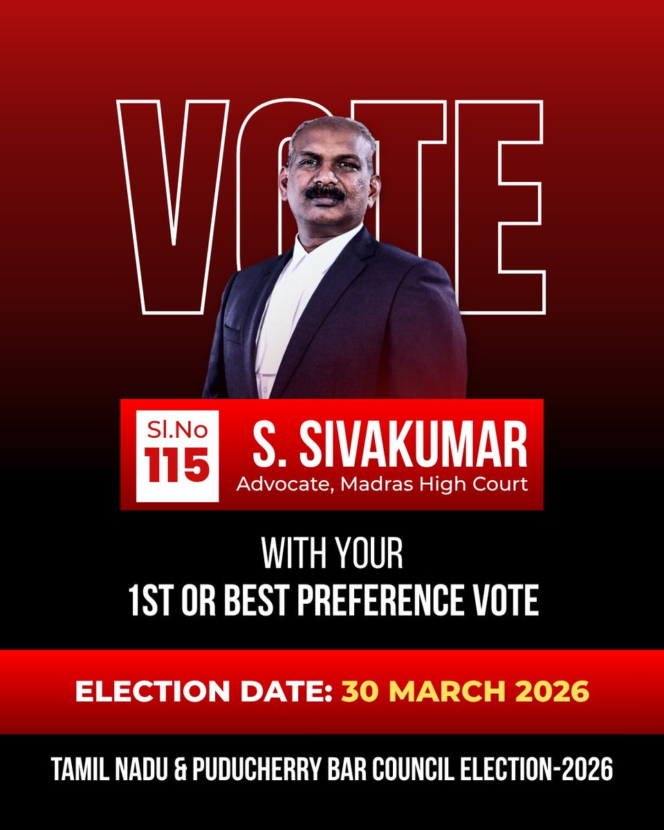 Adv. S. Sivakumar (@Advo_Sivakumar) / Posts / X