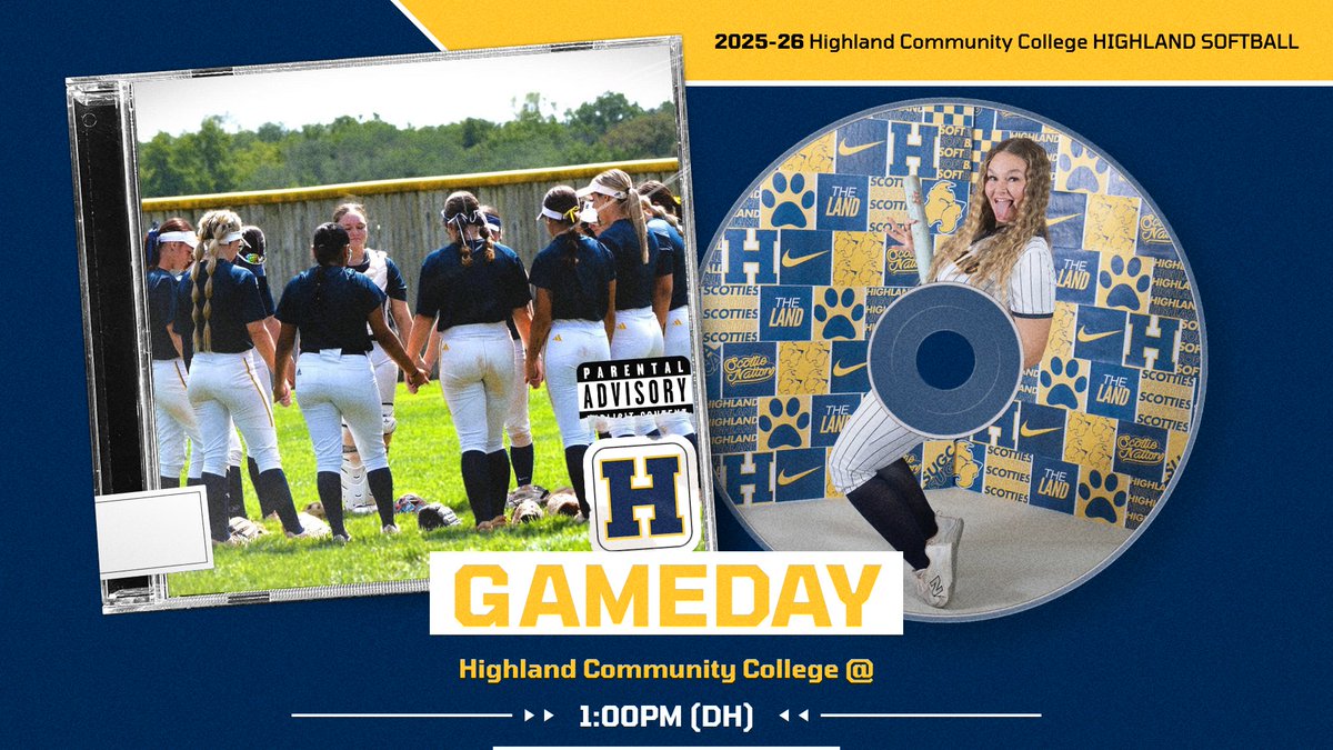 HCCscottieSB's tweet photo. It's GAMEDAY! The Highland Softball team is set to face Indy at 1:00 PM for a doubleheader! Let's go, Scotties! ππ #GoHighland https://t.co/DJNvNHNY5C
