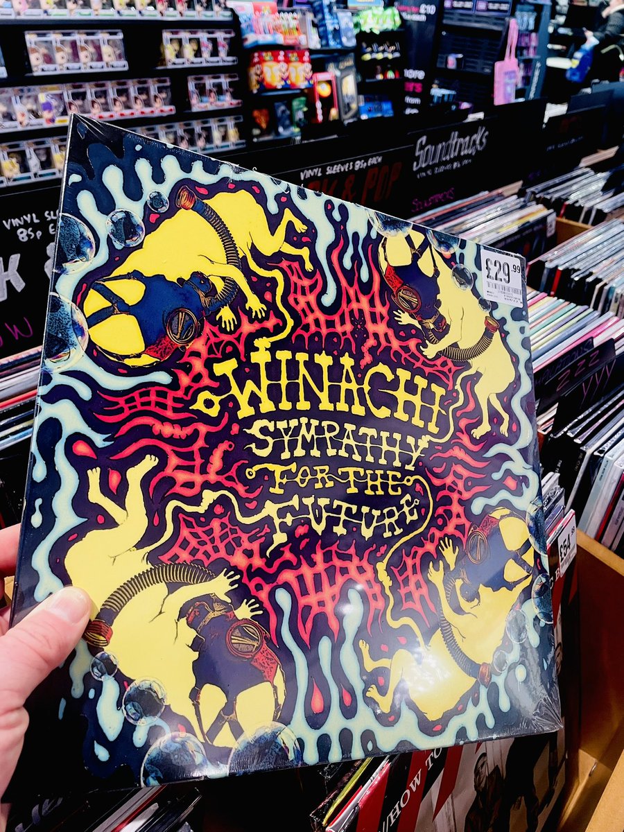WINACHI_BAND's tweet photo. Morning MotherFUNKers 😎
Top feeling when you’re scrolling through the vinyl @ HMV and come across your own album 🔥🔥🔥
LTD Edition - WINACHI ‘SYMPATHY FOR THE FUTURE’ available -
@hmv_Warrington
@loafersvinyl @ThePieceHall
@liberalissports
#WINACHI
#NewMusic2026 https://t.co/3kttpIEETz
