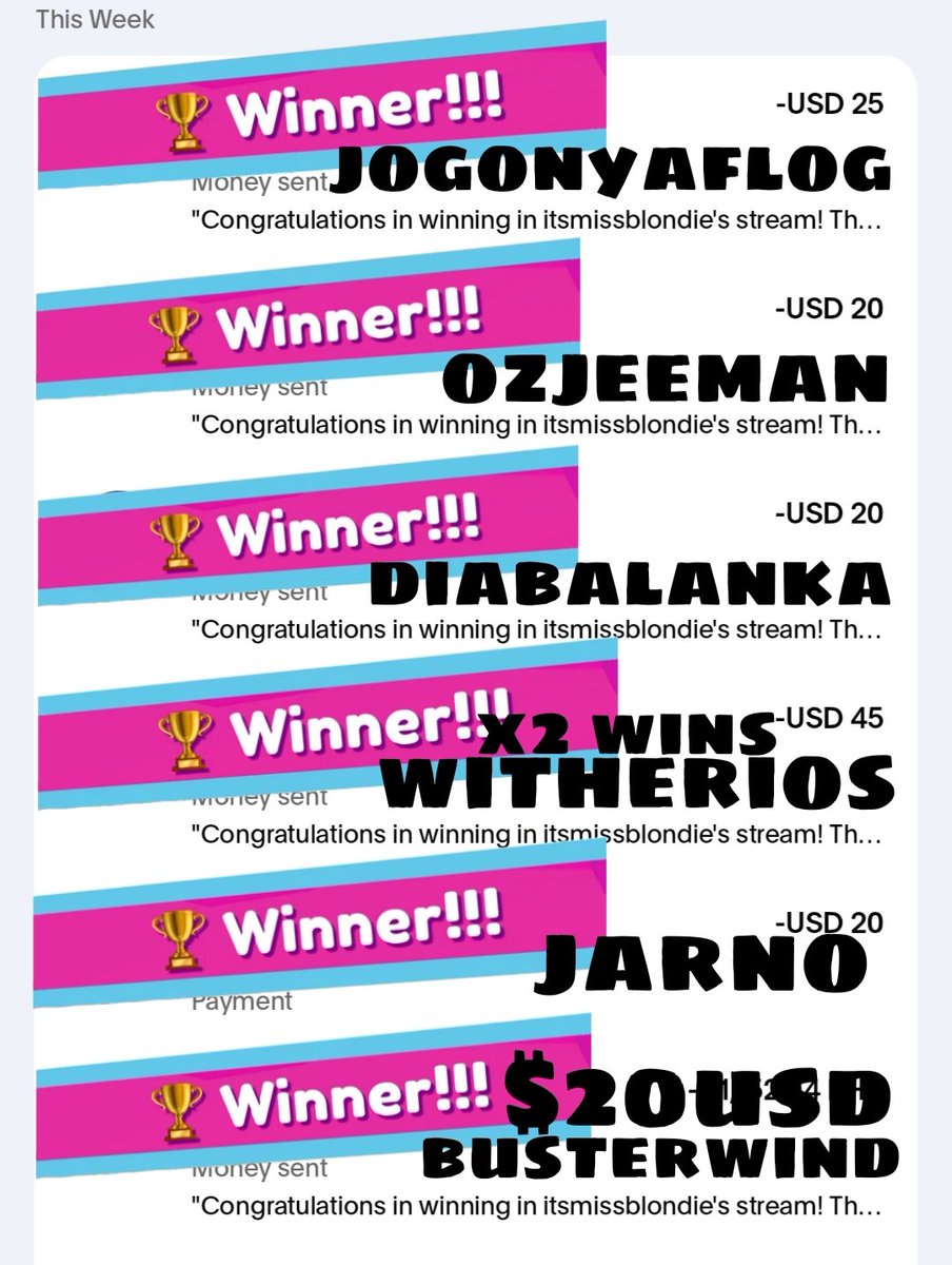 twitchimb's tweet photo. All winners were paid post stream btw. ✨💕 https://t.co/Zg08sIuWAz