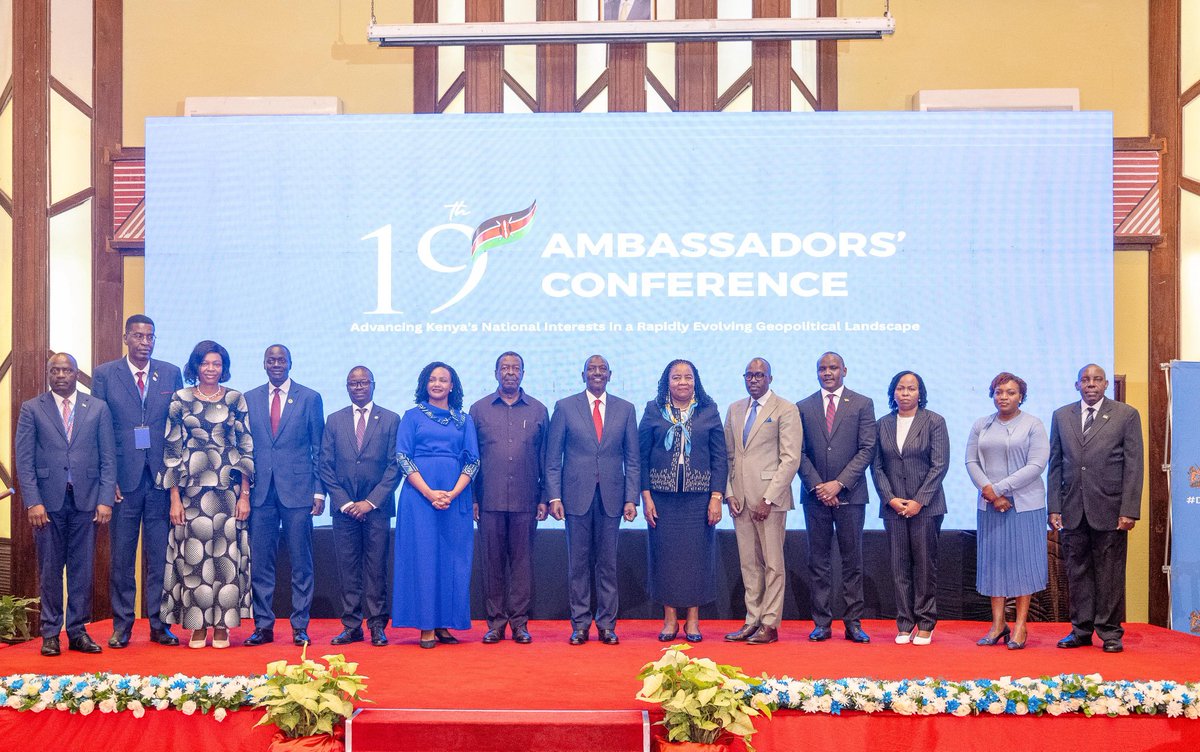 Our goal is to position Kenya not only as a prime destination for investment, but also as a trusted partner in shaping the future.

Opened the 19th Ambassadors and High Commissioners Conference, Nairobi.